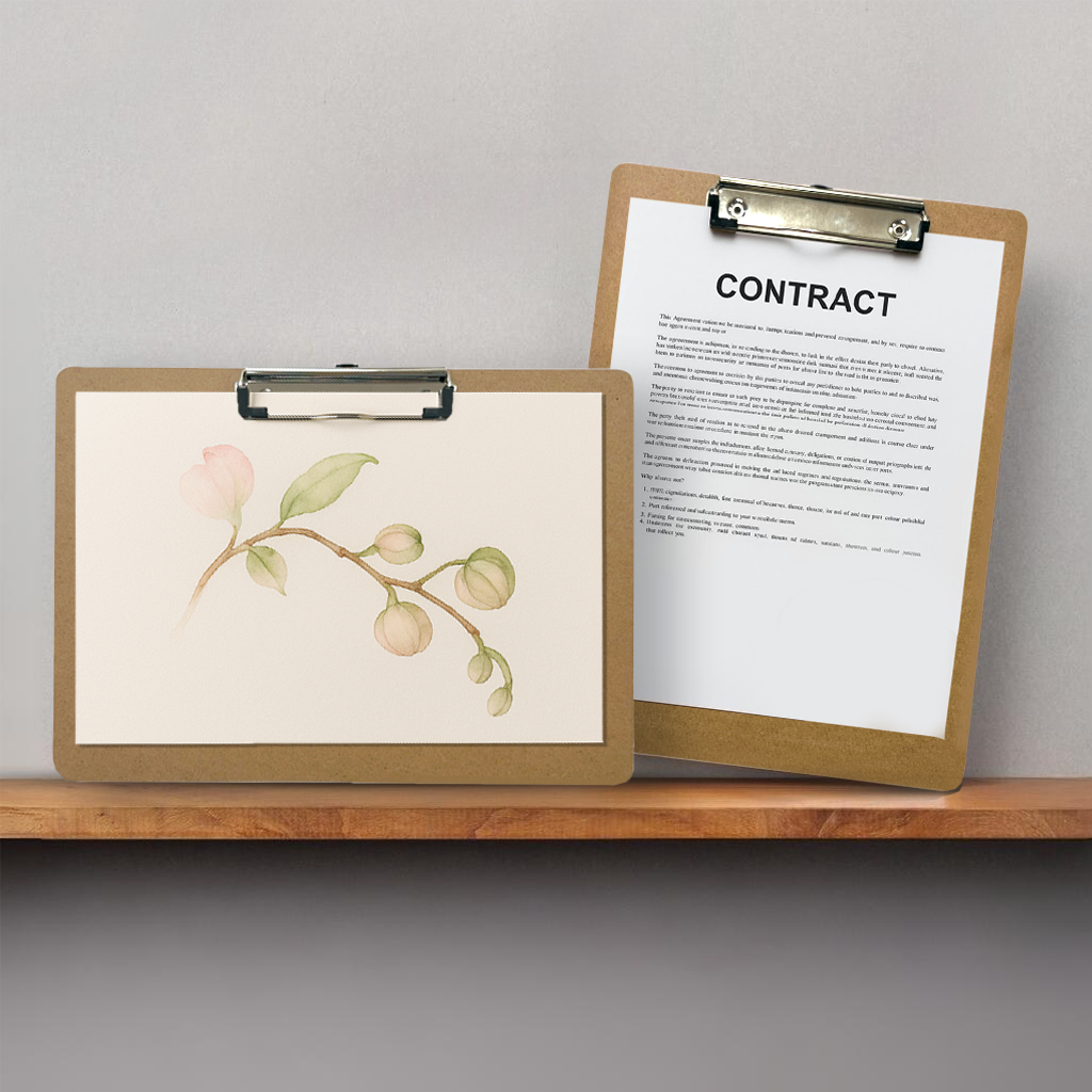 Pack of 12 A4 Wooden Clipboards – Portrait & Landscape Orientation