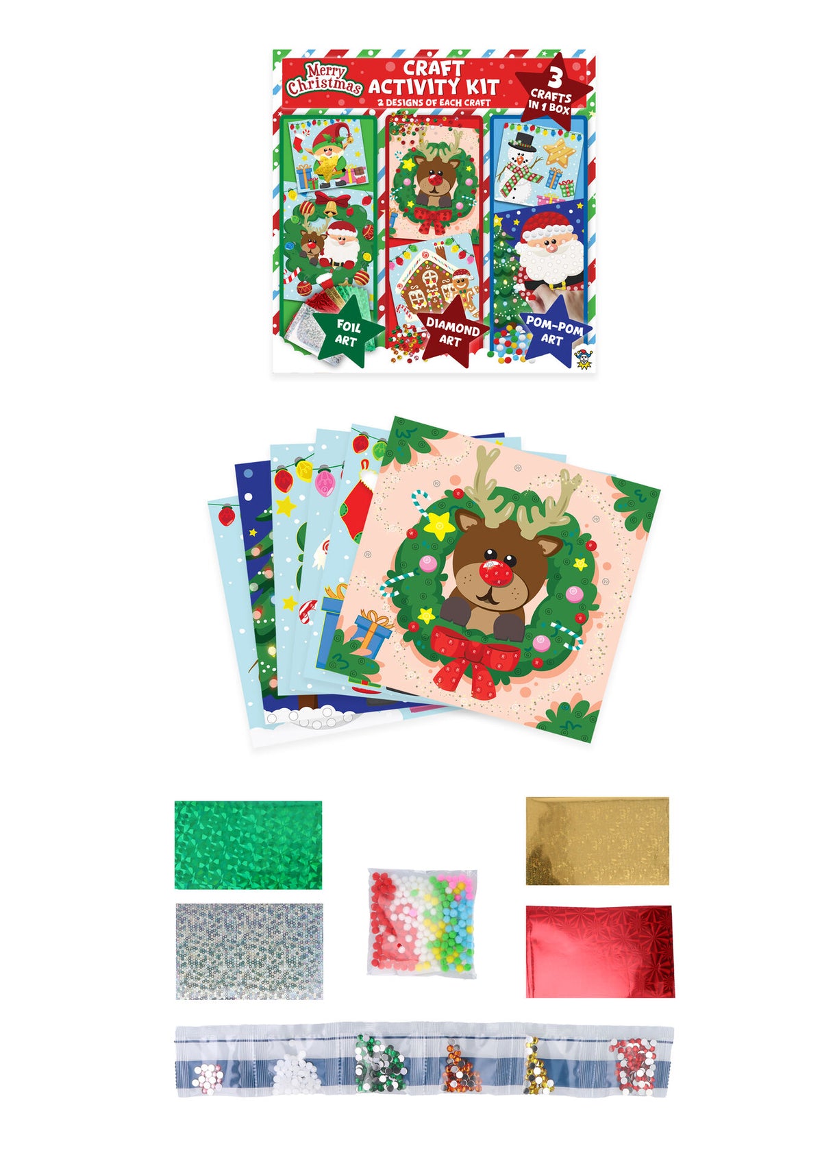 Christmas 3-in-1 Crafts Activity Kit