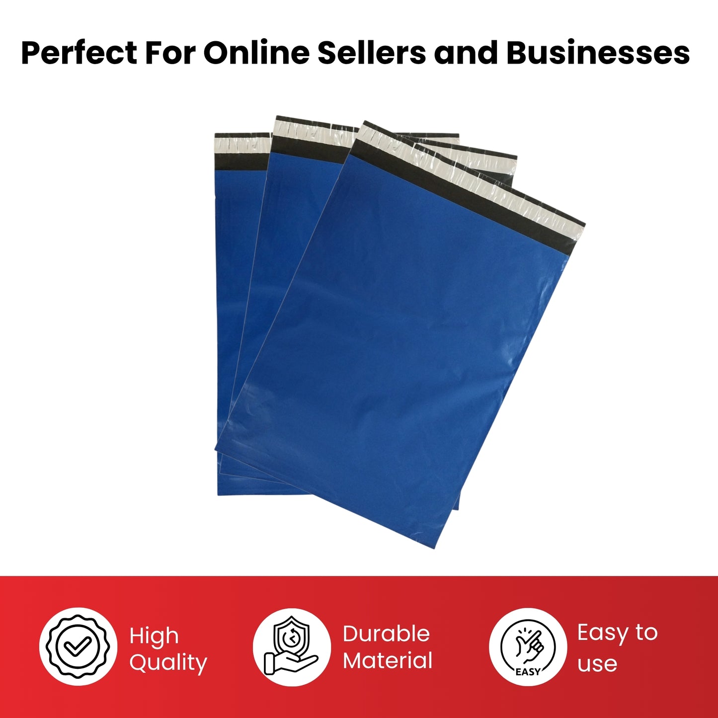 Pack of 50 Grey Mailer Poly Bag 304 x 406mm