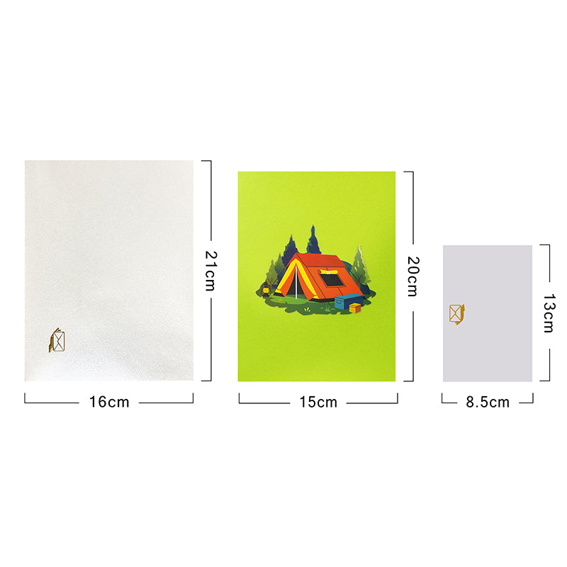 Forest Retreat Adventure Pop Up Greeting Card
