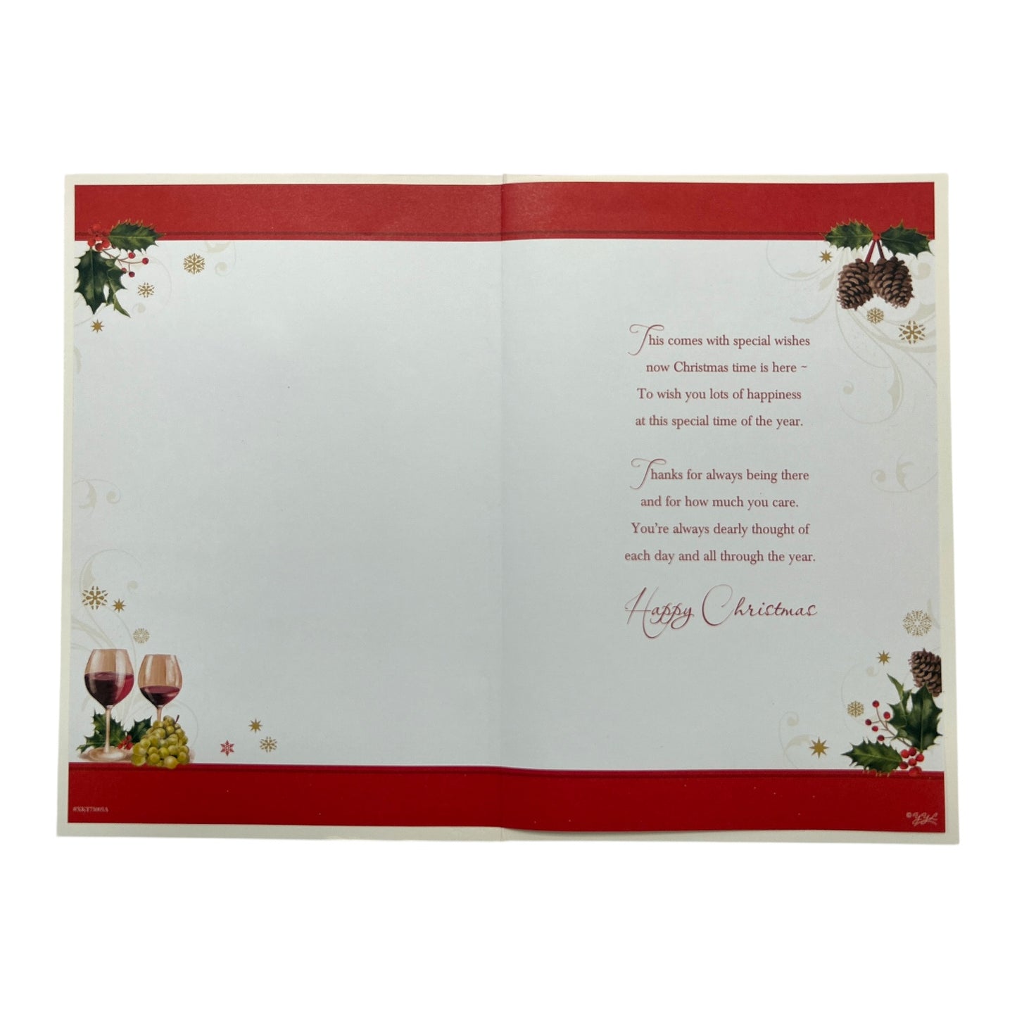One I Love Festive Christmas Card with Keepsake Card