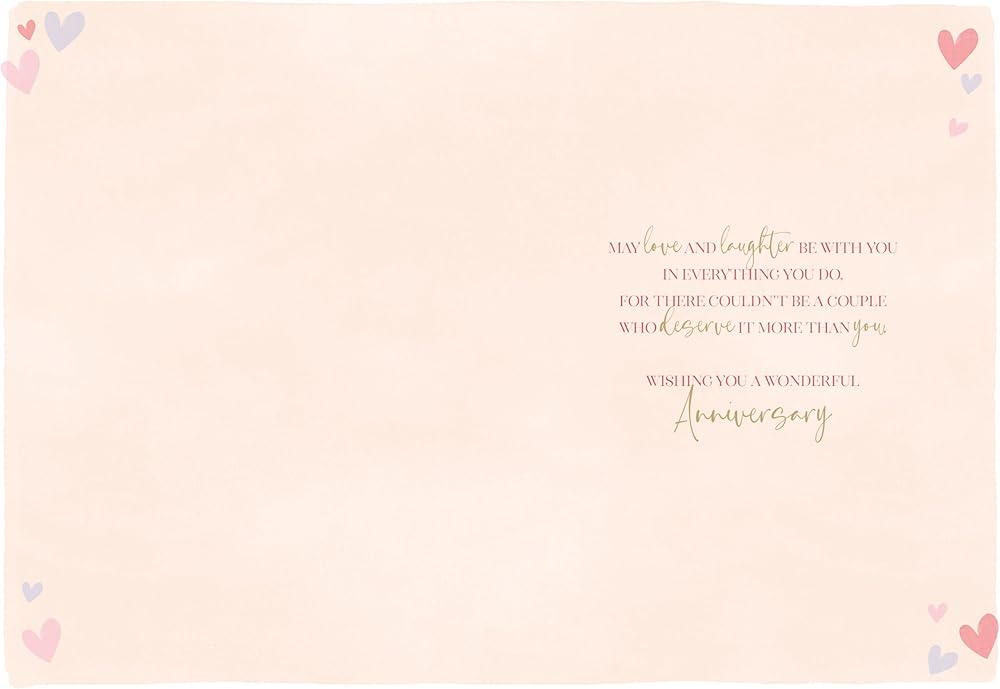 Happy Anniversary To Both Of You Luxury Greeting Card