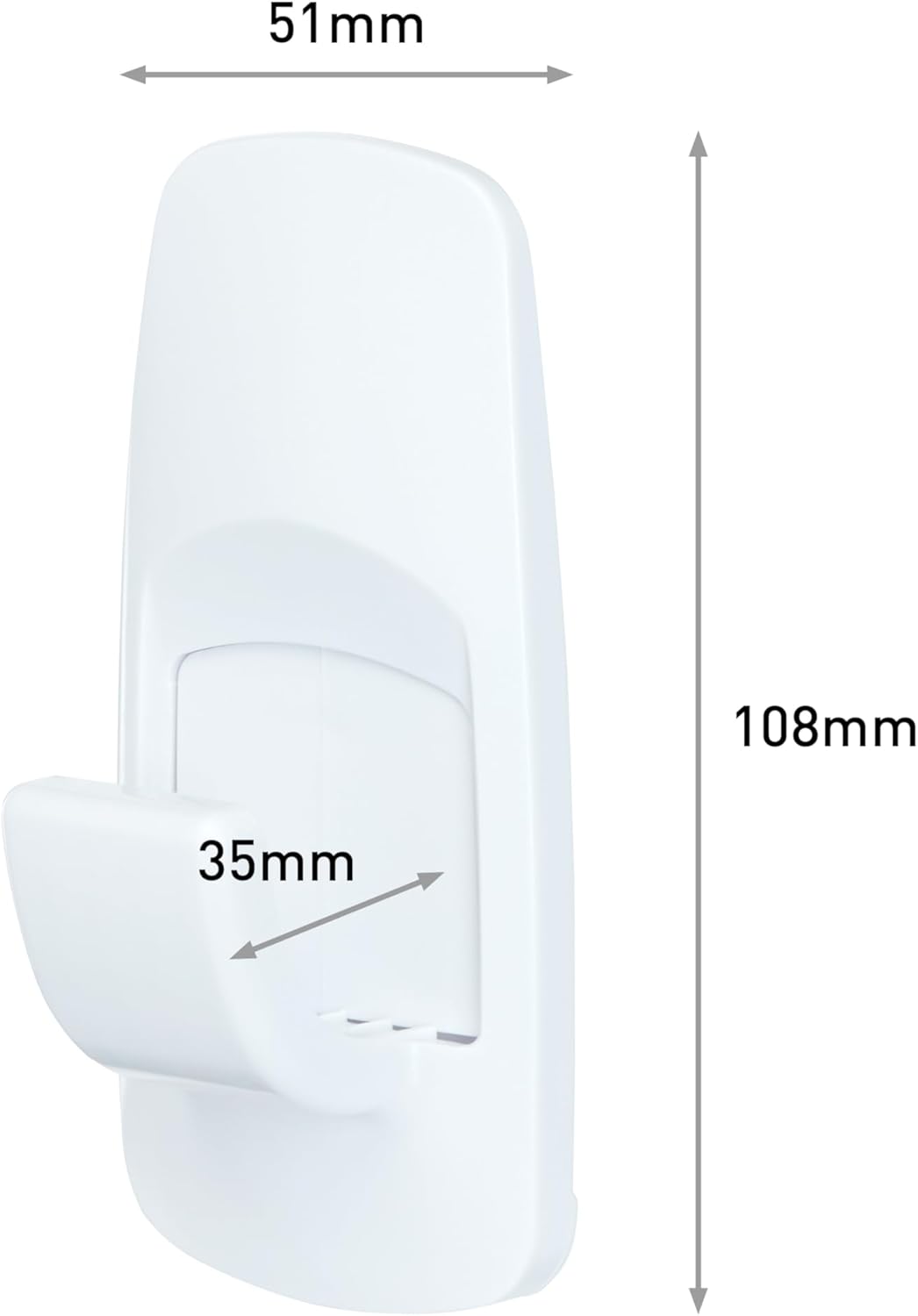 3M Command Adhesive Jumbo Hook With Command Strips 17004