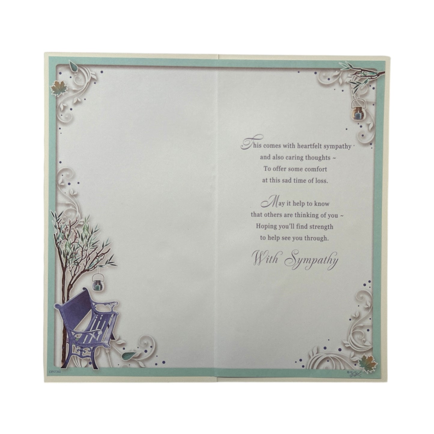 On The Loss of Your Father Autumn Design Sympathy Opacity Card