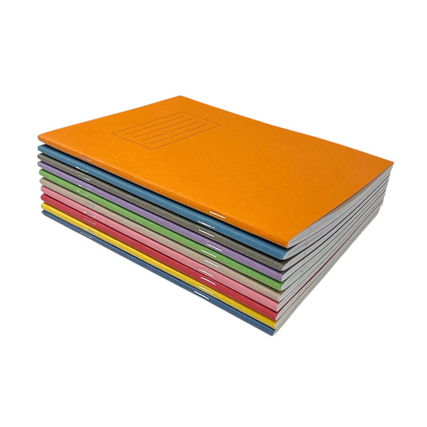 Janrax 9x7" Buff 80 Page Feint Ruled with Margin Exercise Book WF Paper with 225gsm Manilla Cover