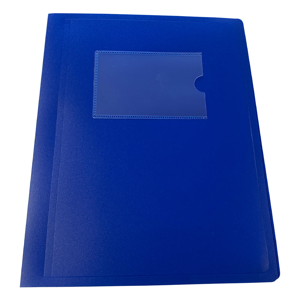 A5 Blue Flexible Cover 20 Pocket Display Book