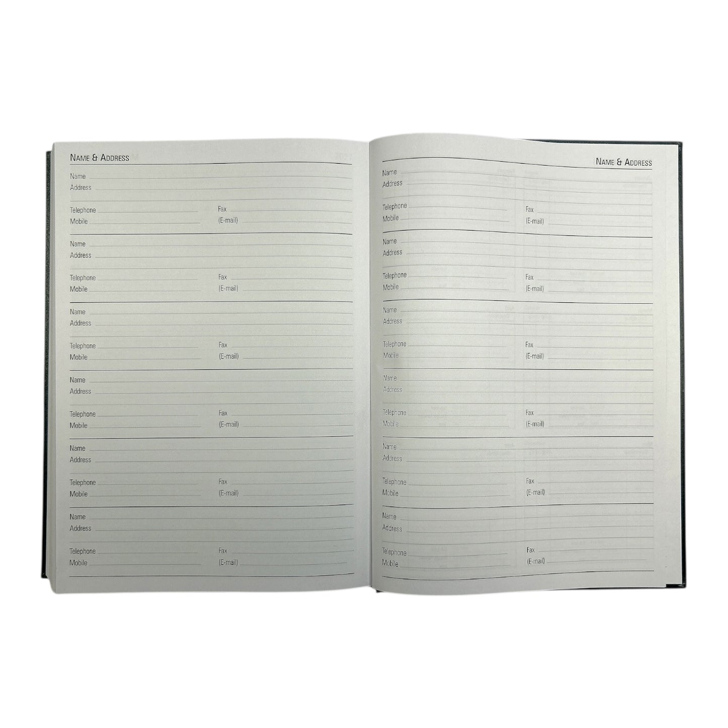 Janrax 2026 A4 2 Pages Per Day Blue Desk Diary