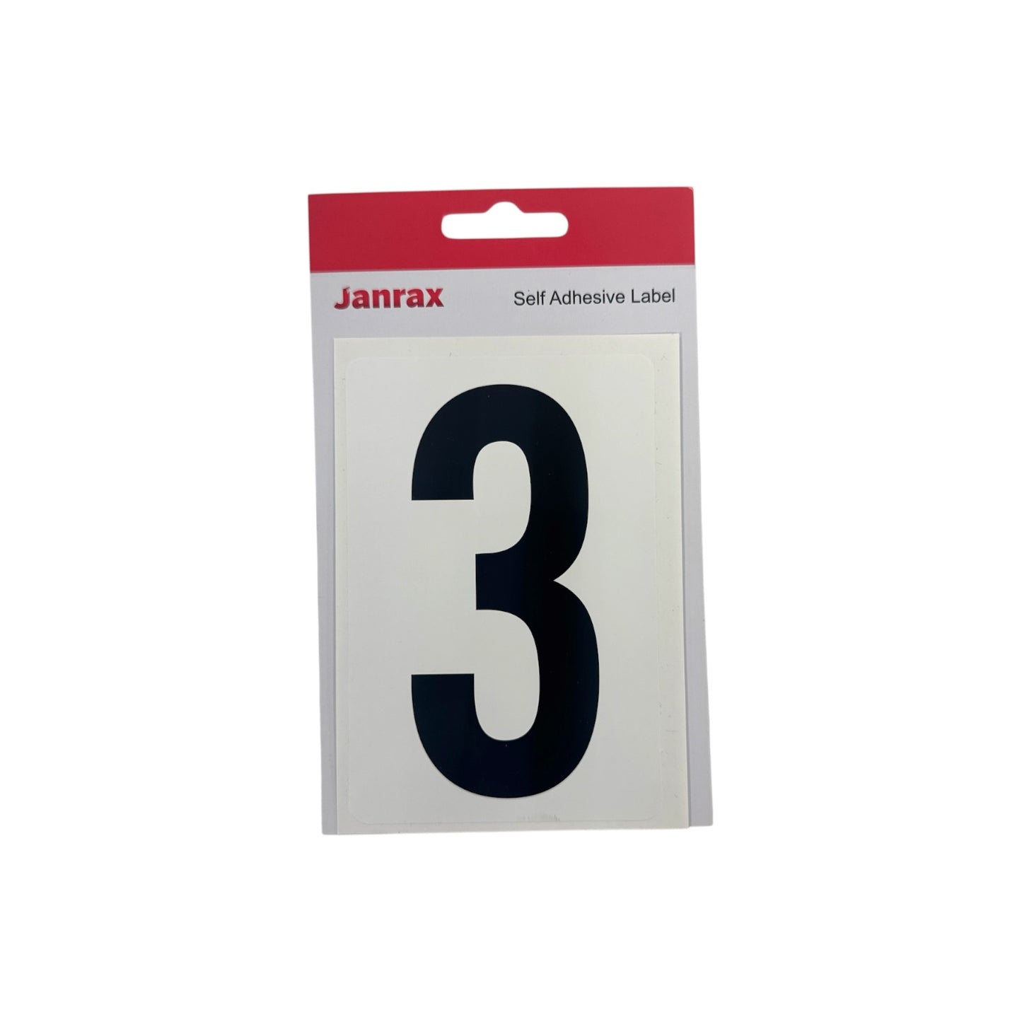 Pack of 12 Waterproof Wheelie Bin Black Number 3 Sticker