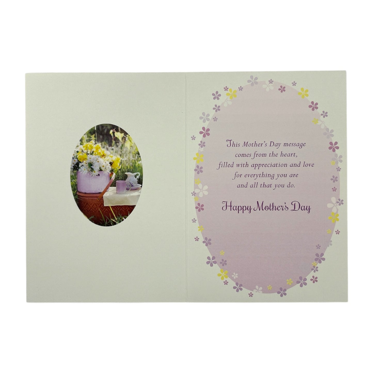 To Dear Nanna Basket of Yellow and White Flowers Design Mother's Day Card
