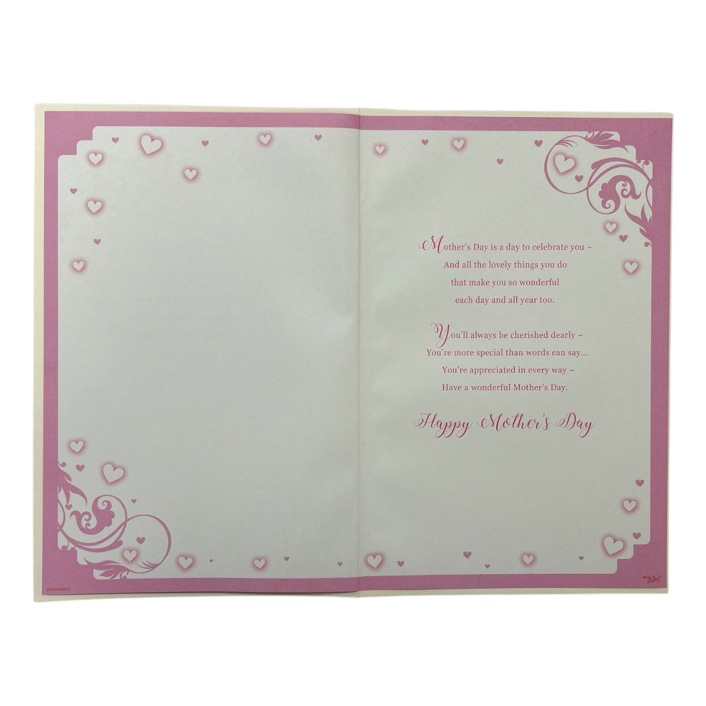 Classic Mini Pink Hearts Design Mother's Day Boxed Card