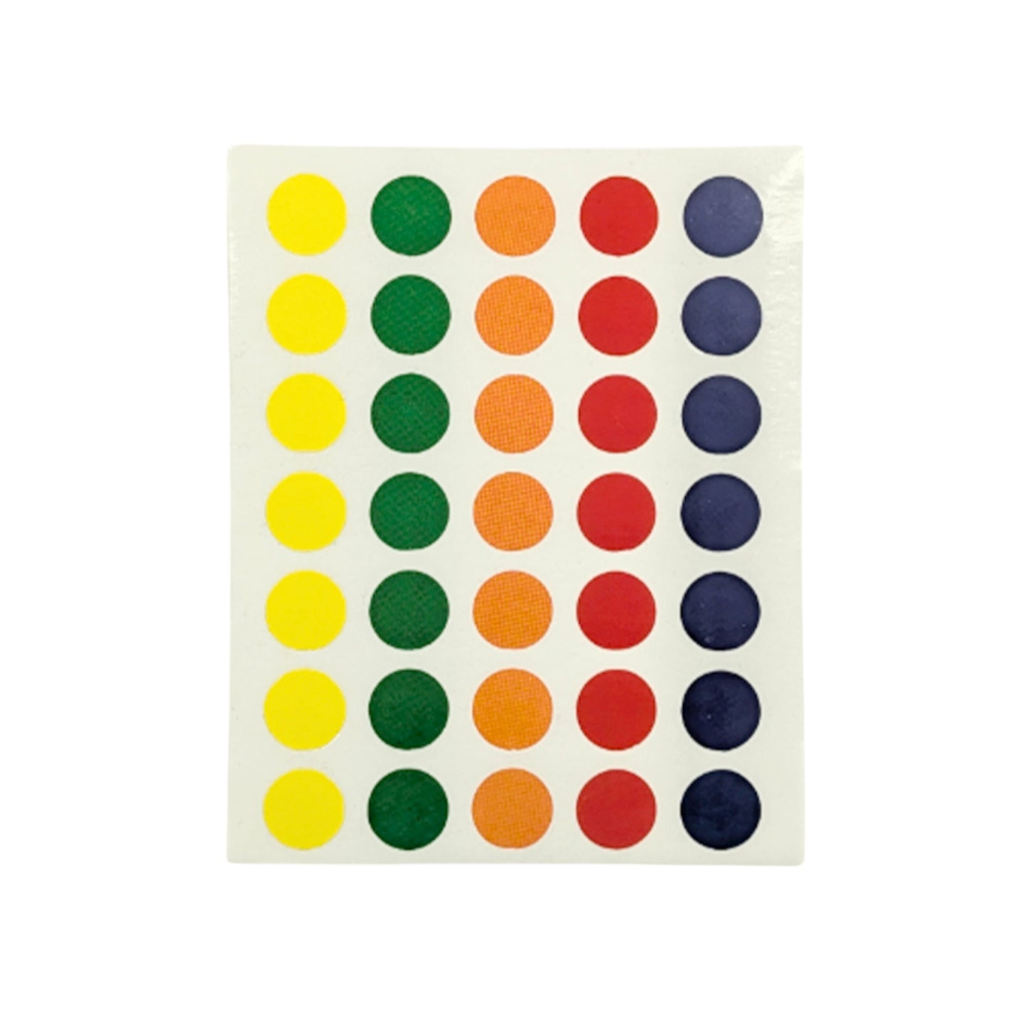 Pack of 105 Assorted 5 Colours 13mm Round Sticky Dots