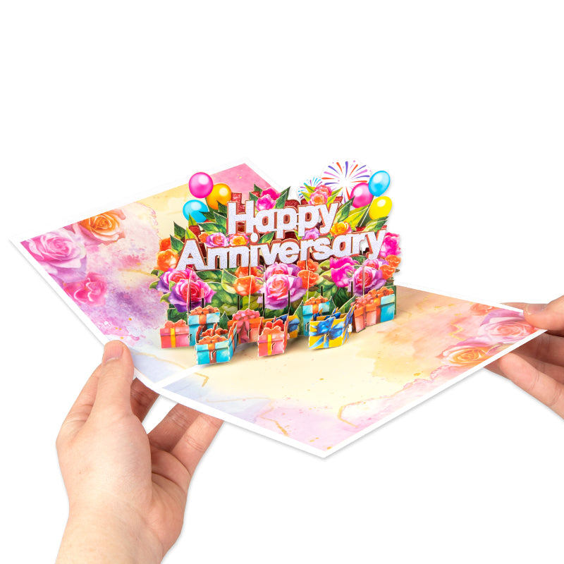 Love & Celebration 3D Pop Up Anniversary Card