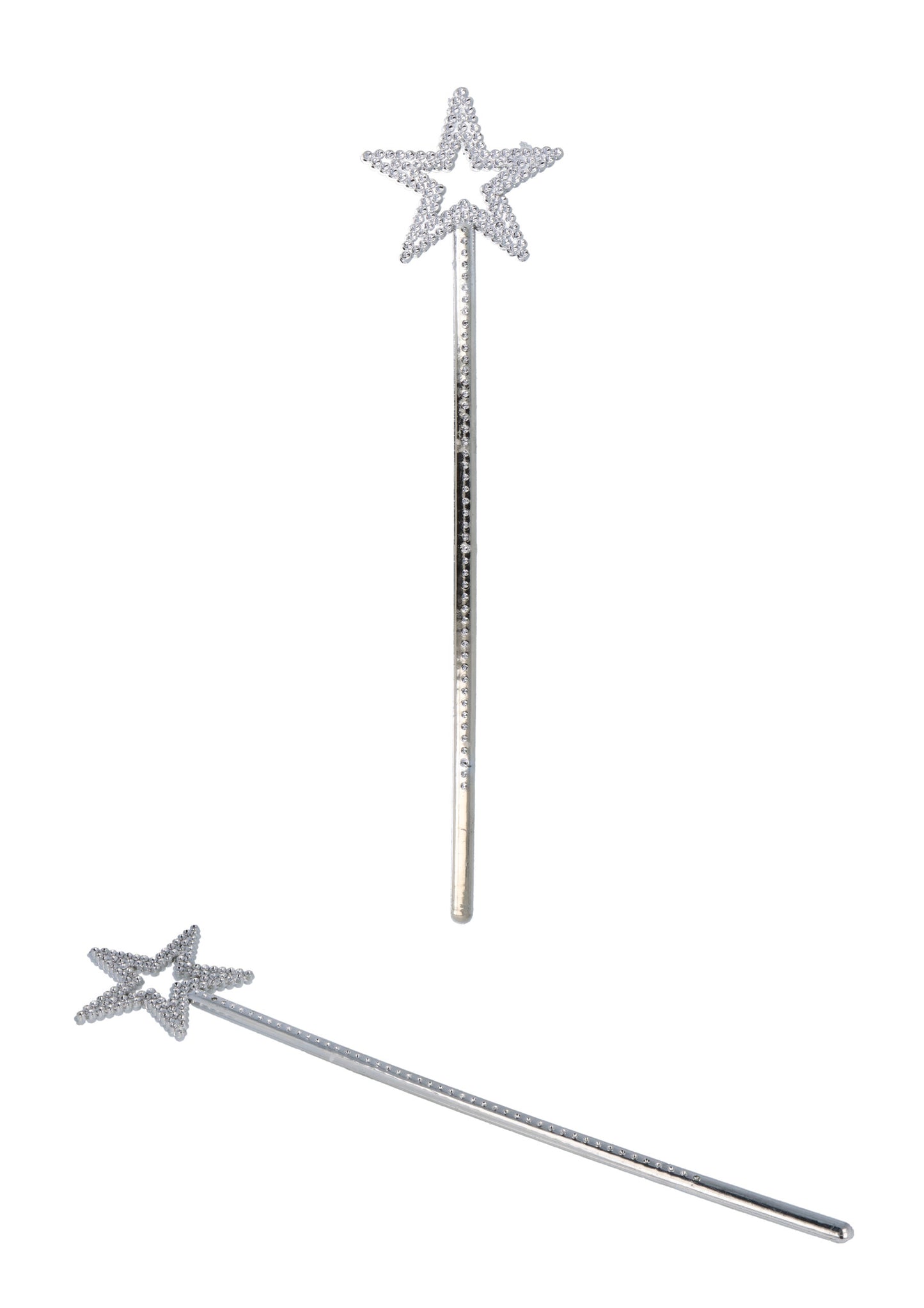 35cm Silver Star Wand Fancy Dress Accessory