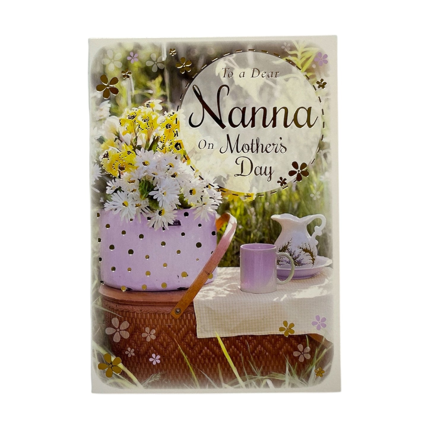 To Dear Nanna Bright Spring Flower Design Mother's Day Card