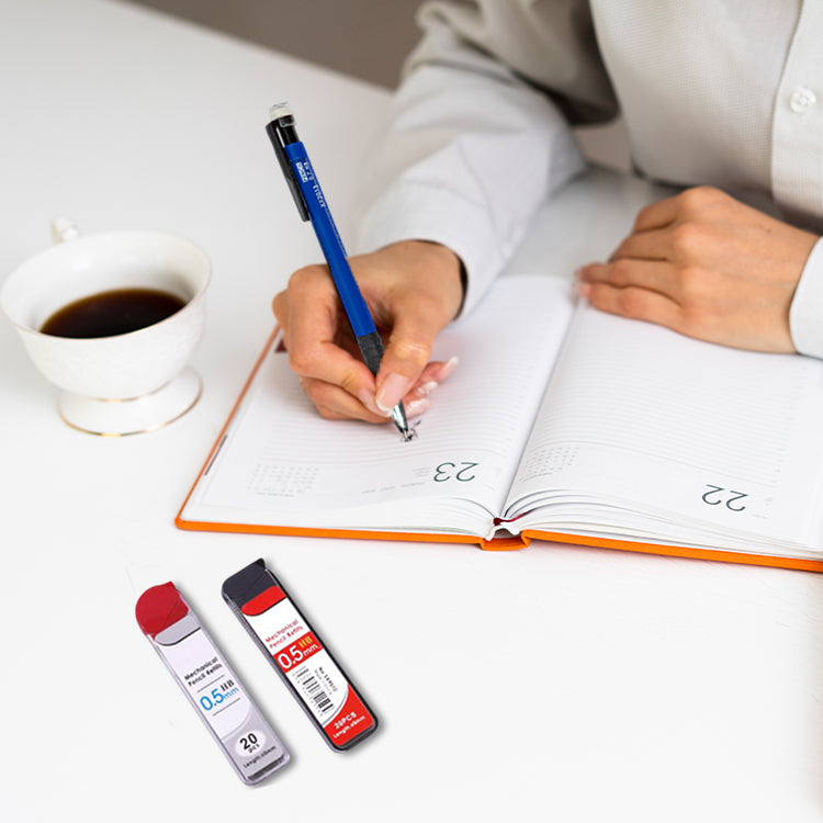 12 Sets of 0.7mm Mechanical Pencil and HB Lead Refills – Comfortable Grip, Smooth & Precise Writing