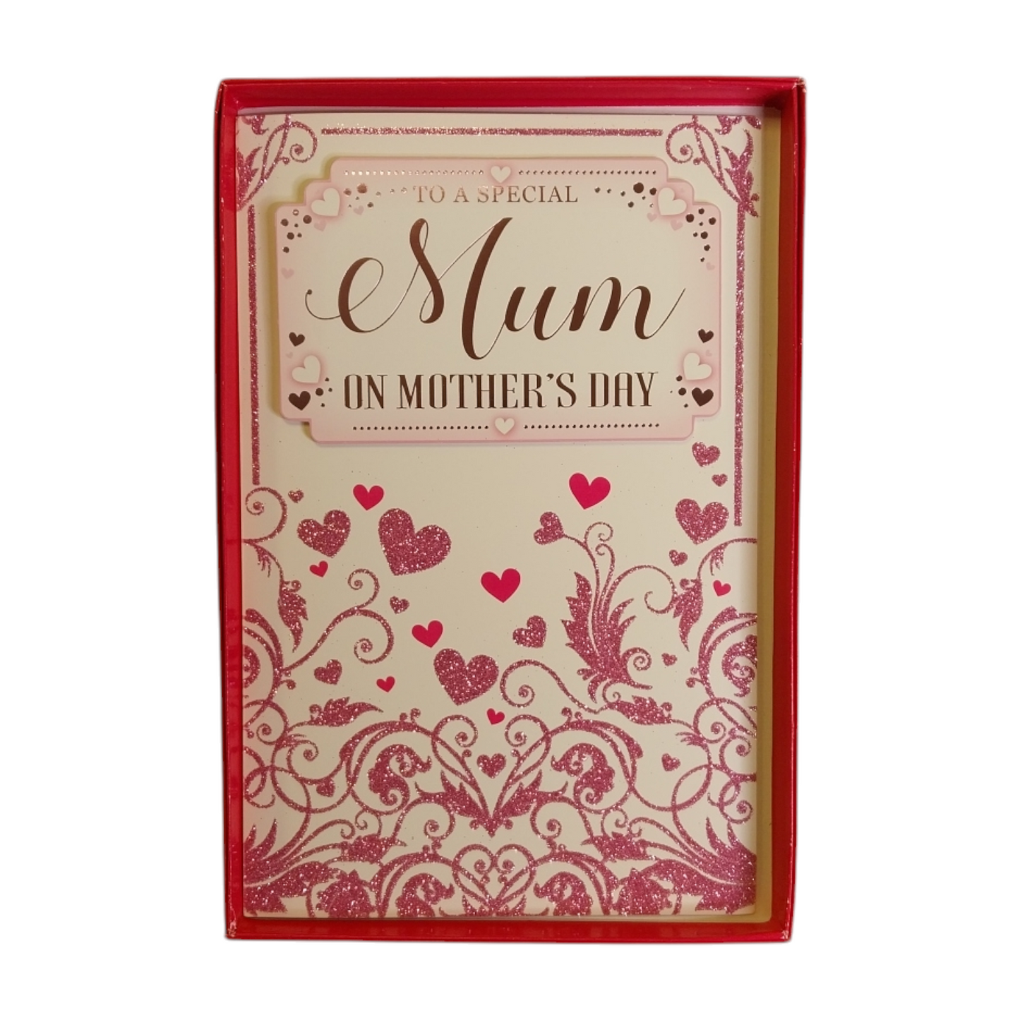 To A Special Mum Classic Mini Pink Hearts Design Mother's Day Boxed Card