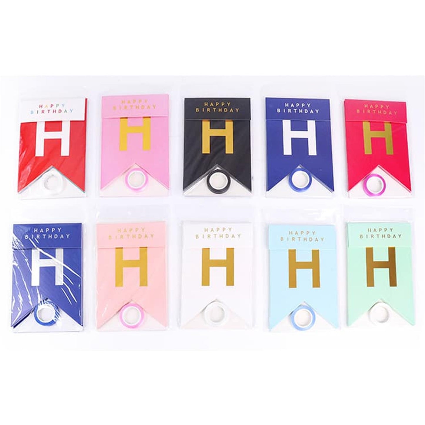 Happy Birthday Party Banner Rose Red