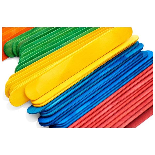 Bag 200 Jumbo Coloured Lollipop Sticks by Crafty Bitz