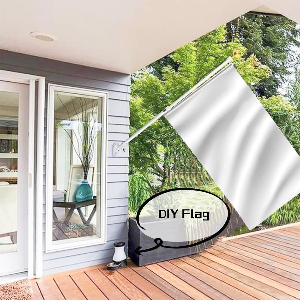 Plain White Flag 5ft x 3ft