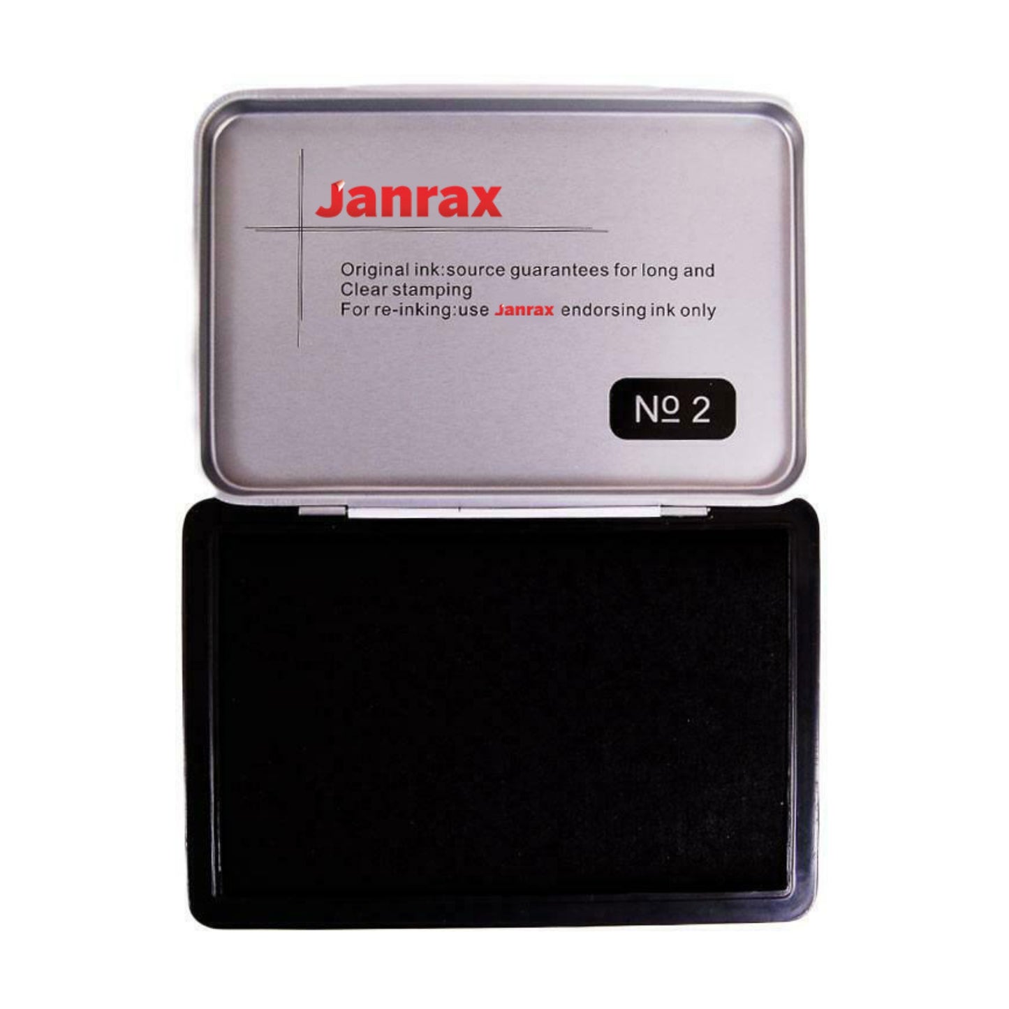 Black Ink Stamp Pad 122 x 48mm – Long-Lasting Ink Pad for Clear, Consistent Impressions