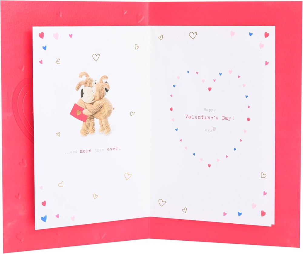 Boofle With Big Heart Design One I Love Valentine's Day Card