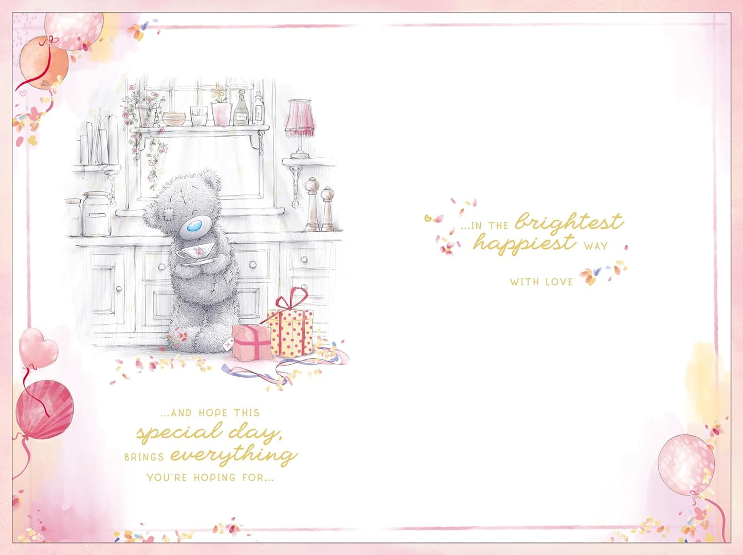 Bears Drinking Tea To Someone Special Luxury Handmade Birthday Card