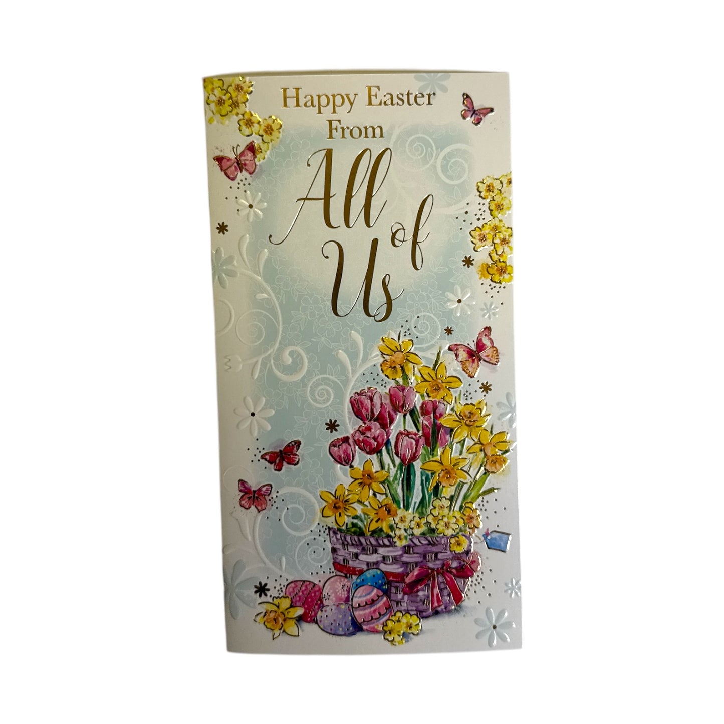 From All Of Us Floral Spring Flowers Design Easter Card