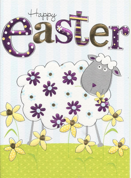 Wishing You a Wonderful Time - Easter Cute Sheep Greeting Card