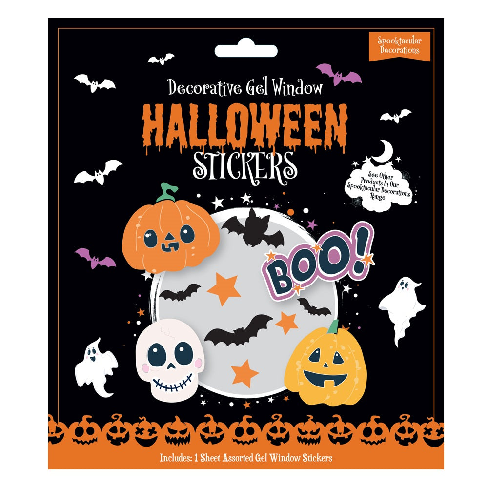 Halloween Decorative Gel Window Stickers