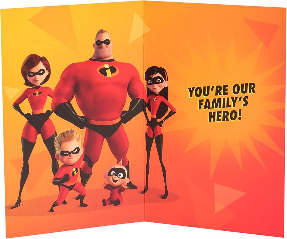 Mr Incredible Design Dad Father's Day Card