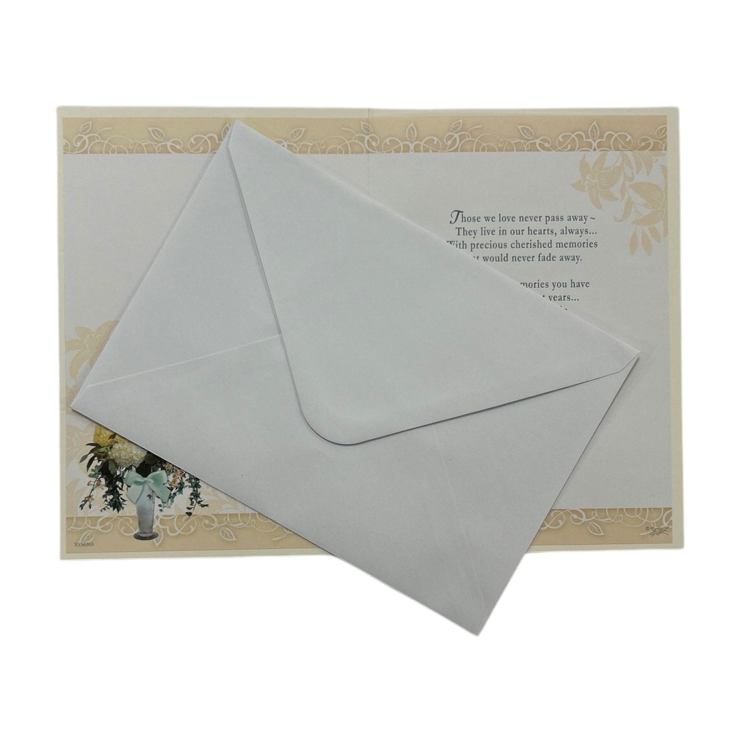 The Loss of Your Husband Lily Flower Pot Design Sympathy Card