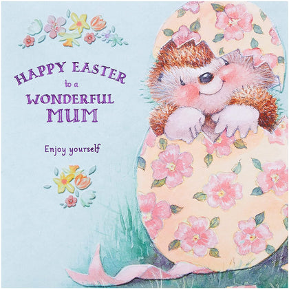 For Wonderful Mum Cute Country Companions Design Easter Card