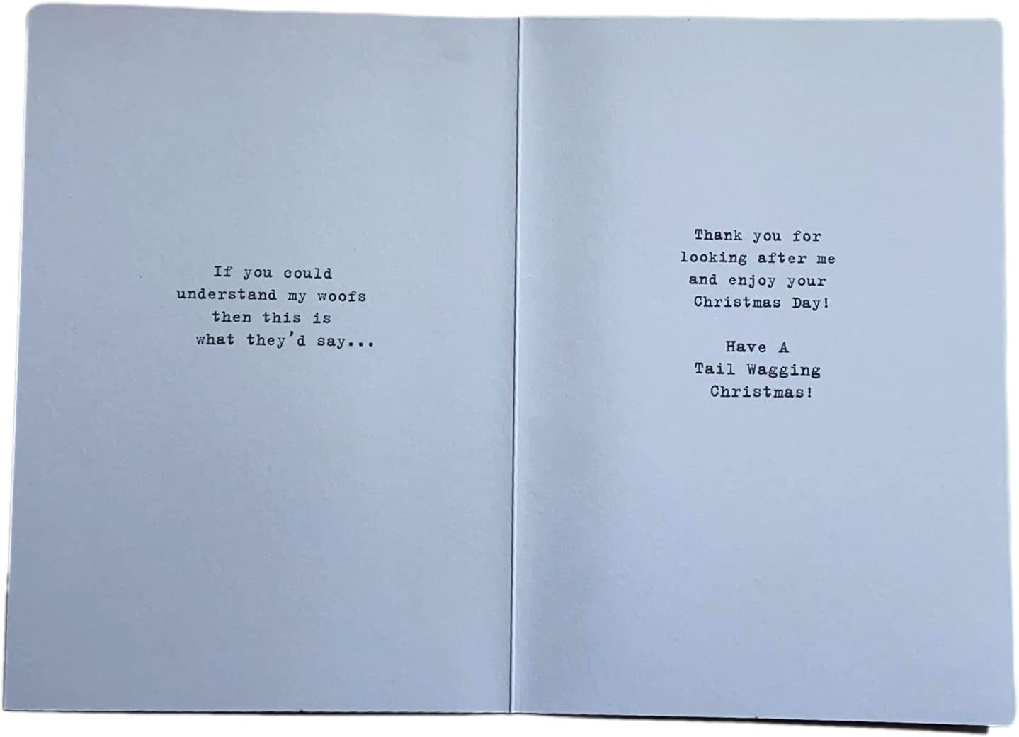 6 x Cards from The Dog at Christmas Card from pet