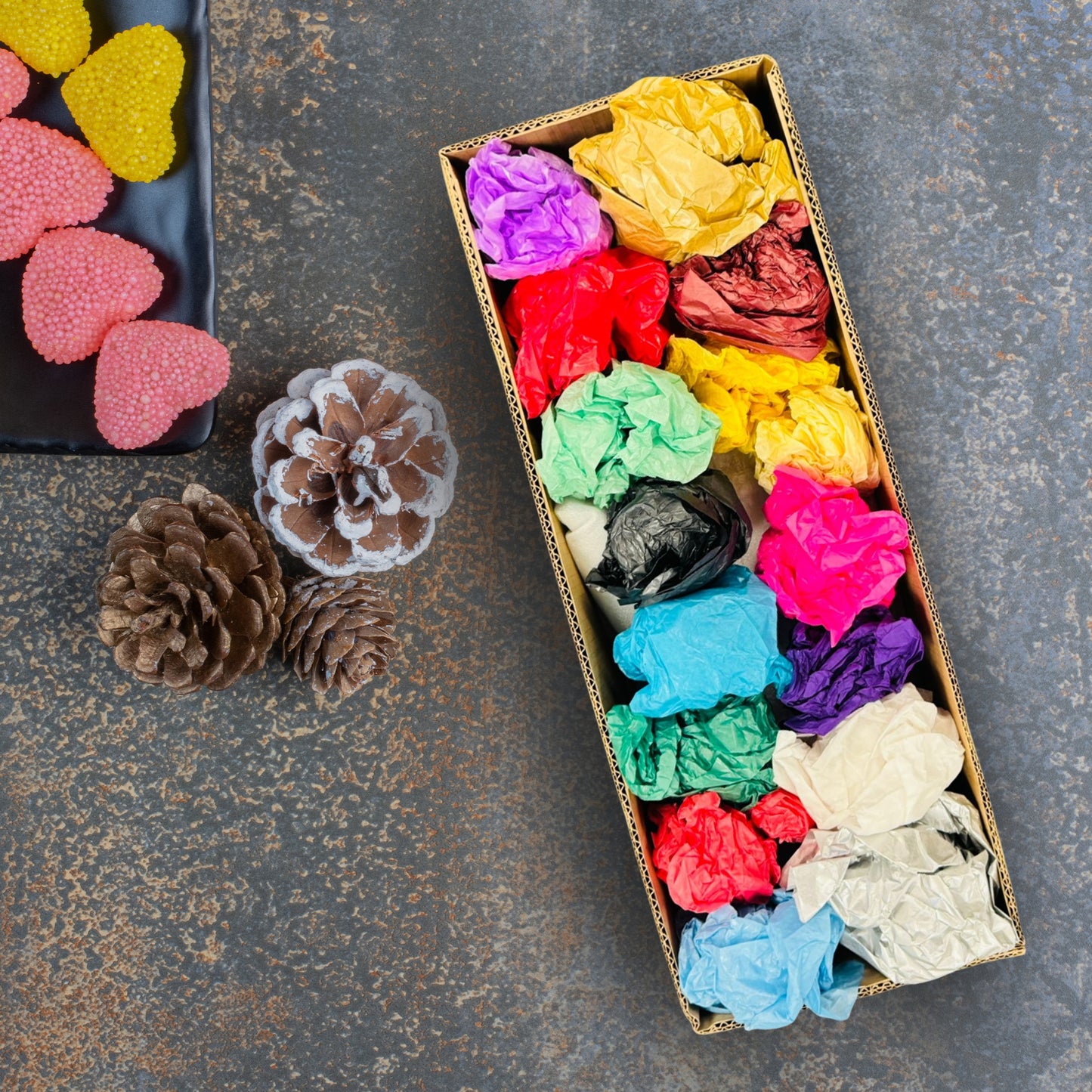 Pack of 180 Assorted Coloured Acid Free 50 x 70cm Tissue Paper Sheets