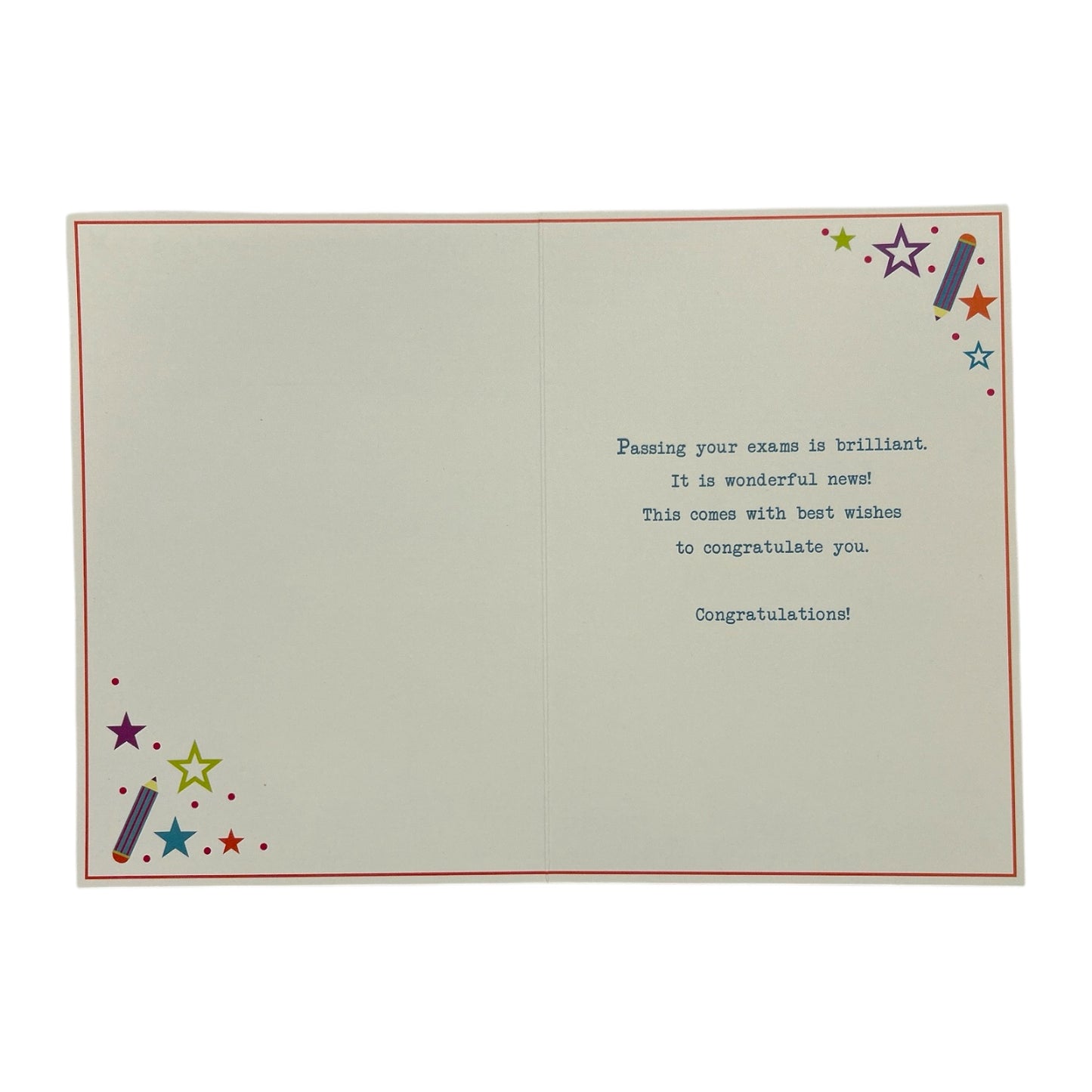 To Grandson You Passed Your Exam Stars Design Congratulations Card