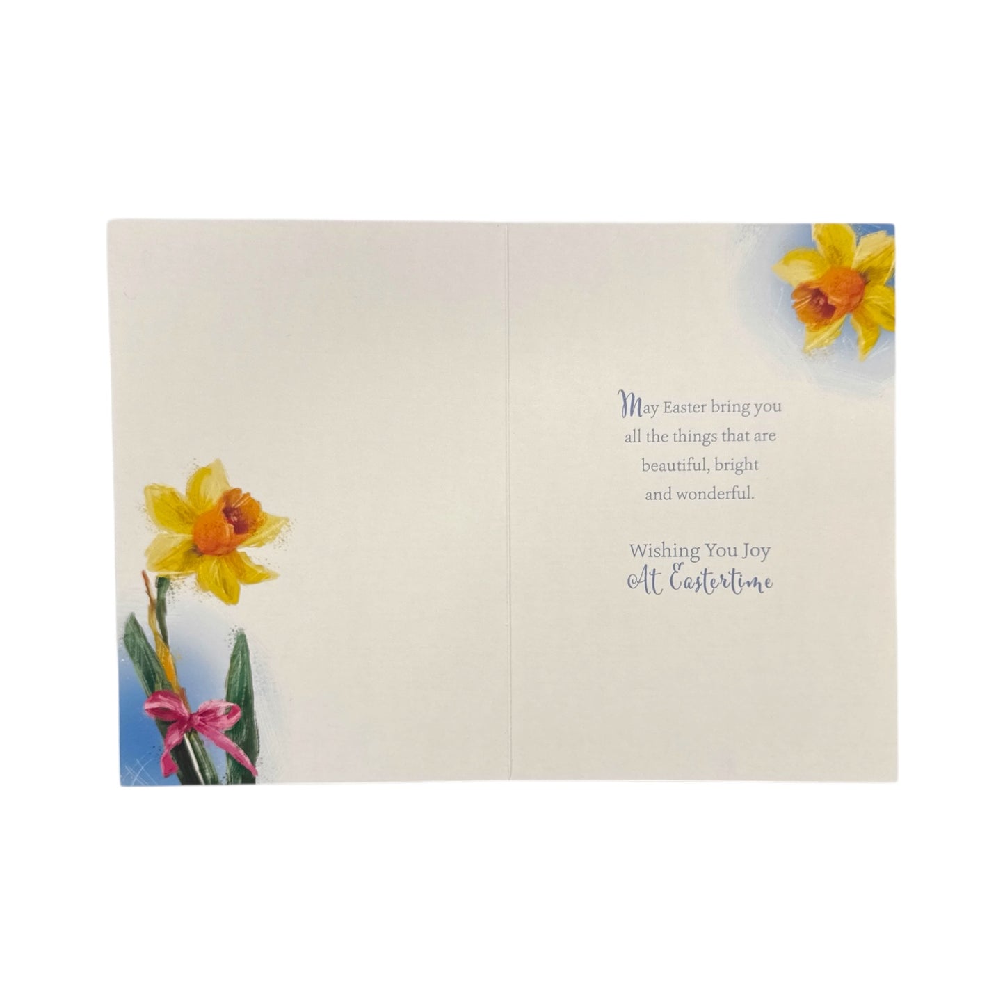 From All The Family Beautiful Yellow Tulip Flower Design Easter Card