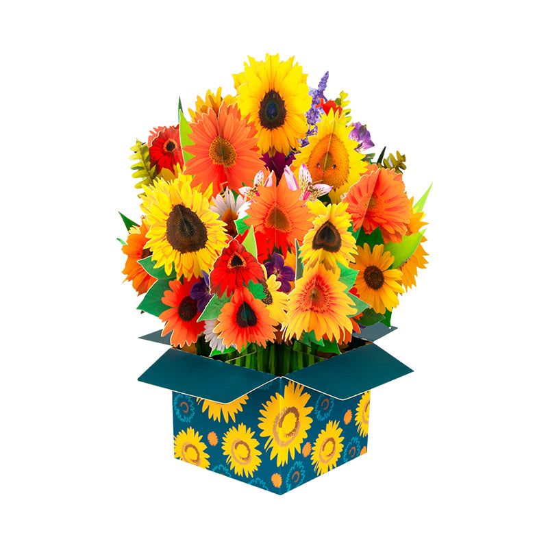 Bloom Box Sunflower Radiance 3D Pop Up Greeting Card