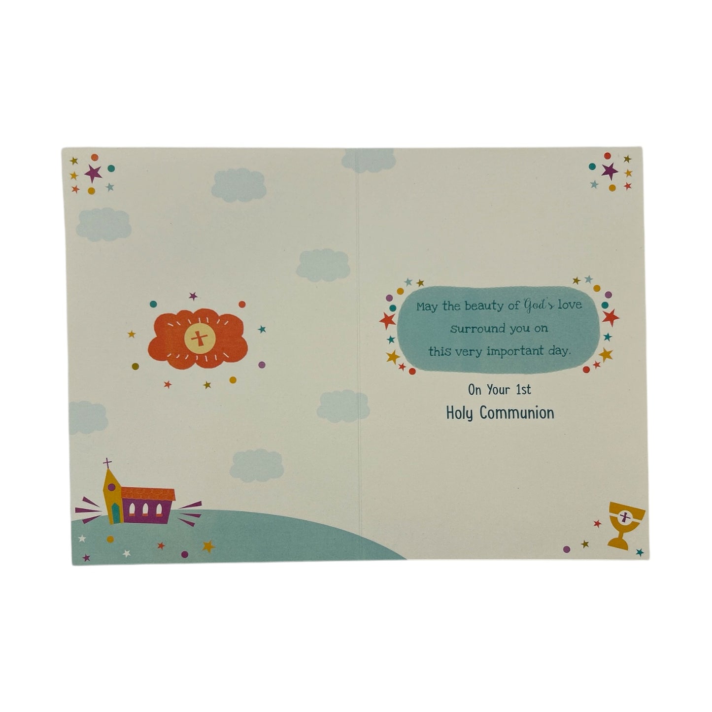 Walk In The Light Of Lord First Communion Religious Greeting Card