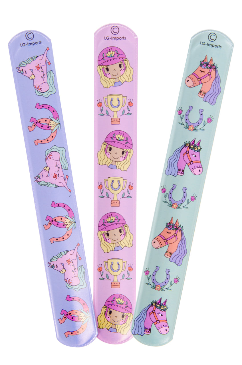 Pack of 12 Horse Snap Bracelets