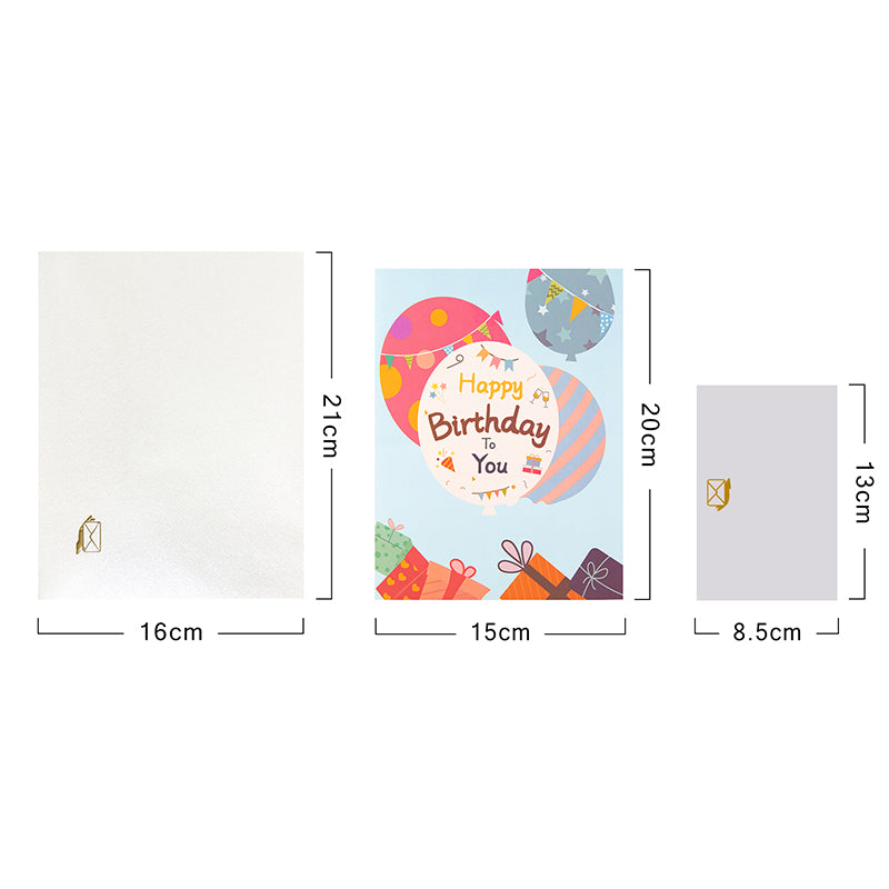 Balloon Bliss Sprinkle Joy 3D Pop Up Birthday Card