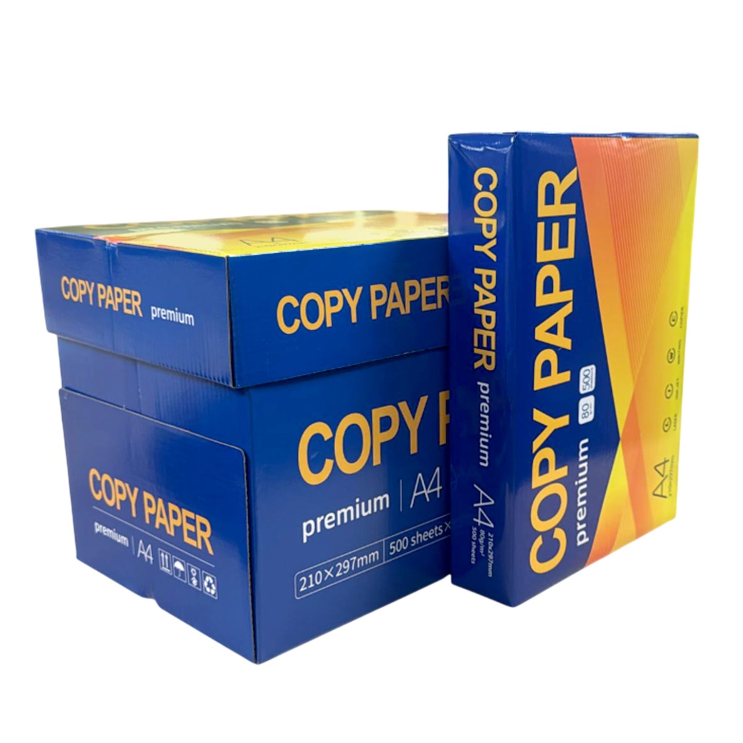 A4 Copier Paper 80gsm – 5 Reams (2500 Sheets) | High-Quality White Copy Paper for Inkjet, Laser Printers & Photocopiers