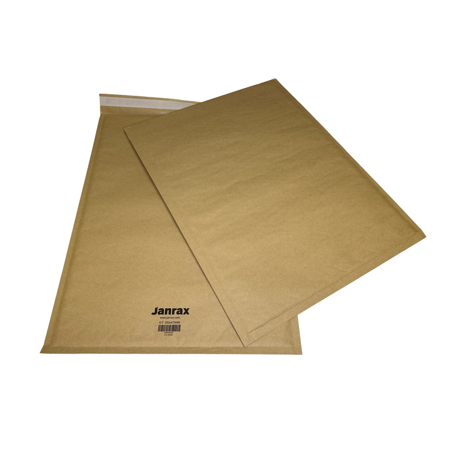Pack of 100 Bubble Lined Size 7/K Padded Brown Postal Envelopes by Janrax
