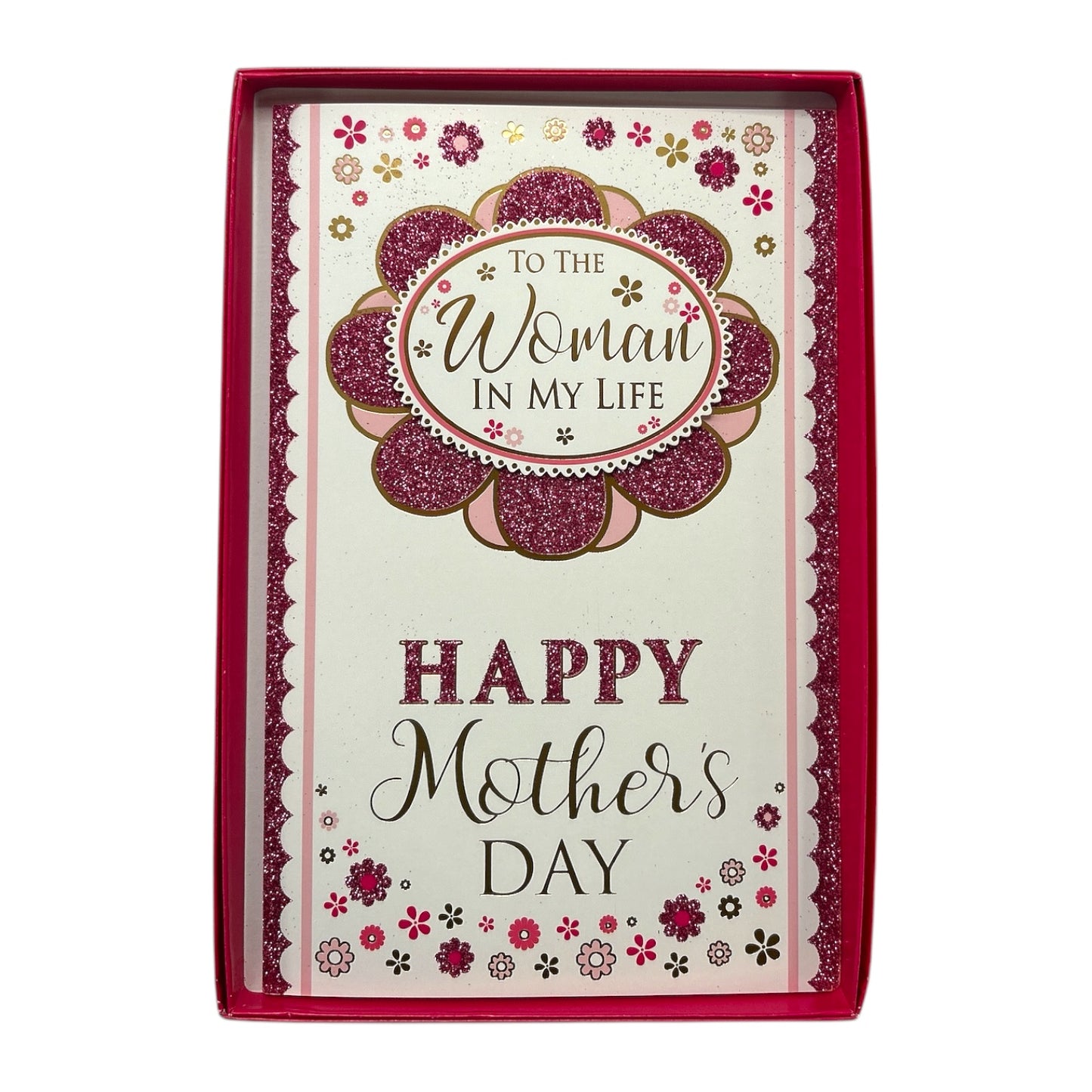 To The Woman In My Life Flower Design Mother's Day Boxed Card