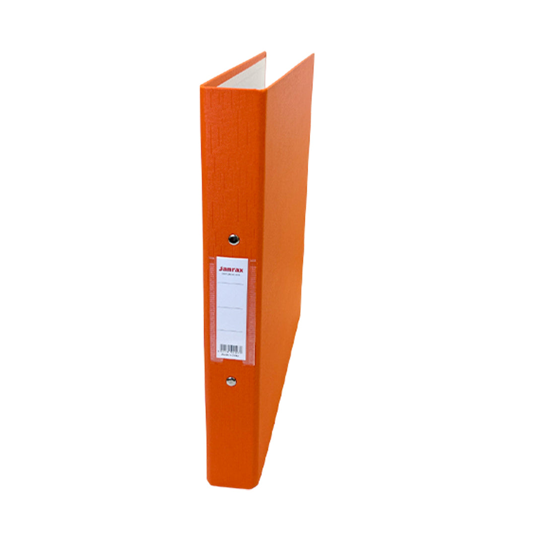 A4 Orange Paper Over Board Ring Binder by Janrax