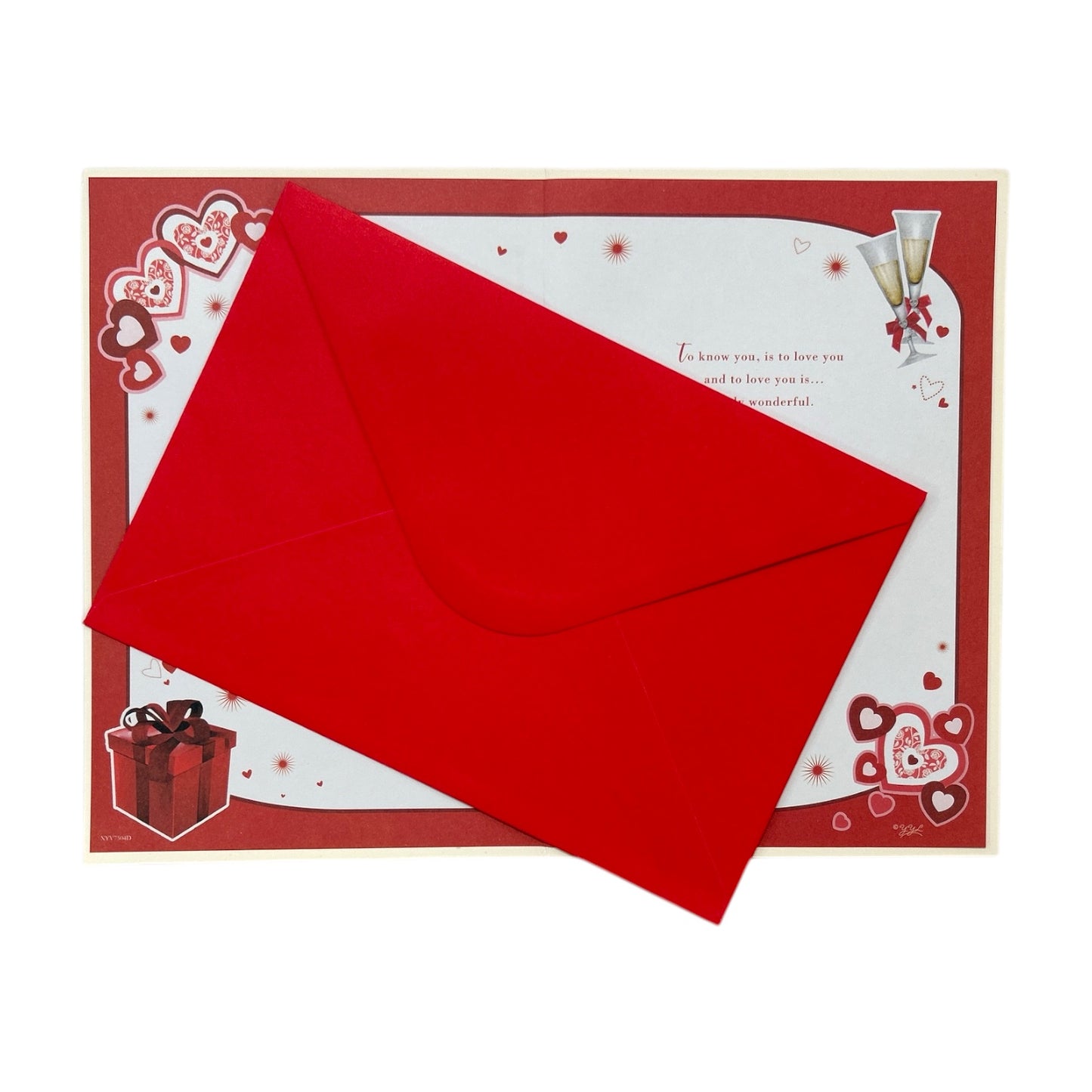 To My Husband Heart Plaque Design Red Valentine's Day Card