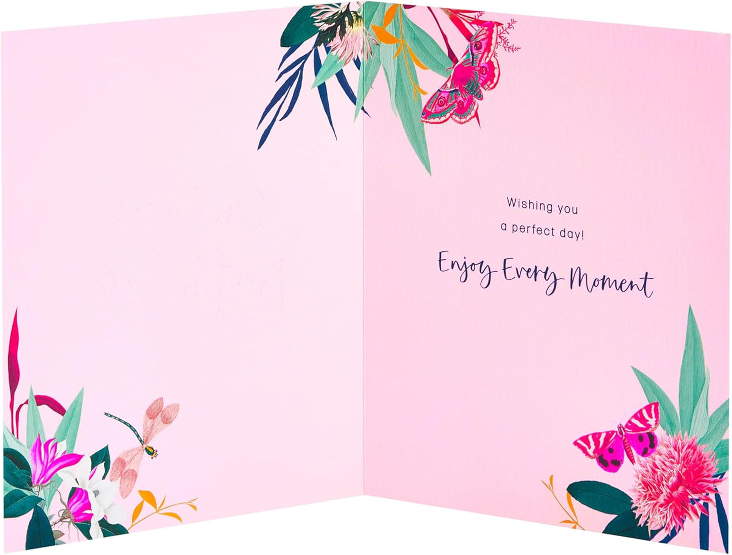 Insects and Florals Design RHS Birthday Card