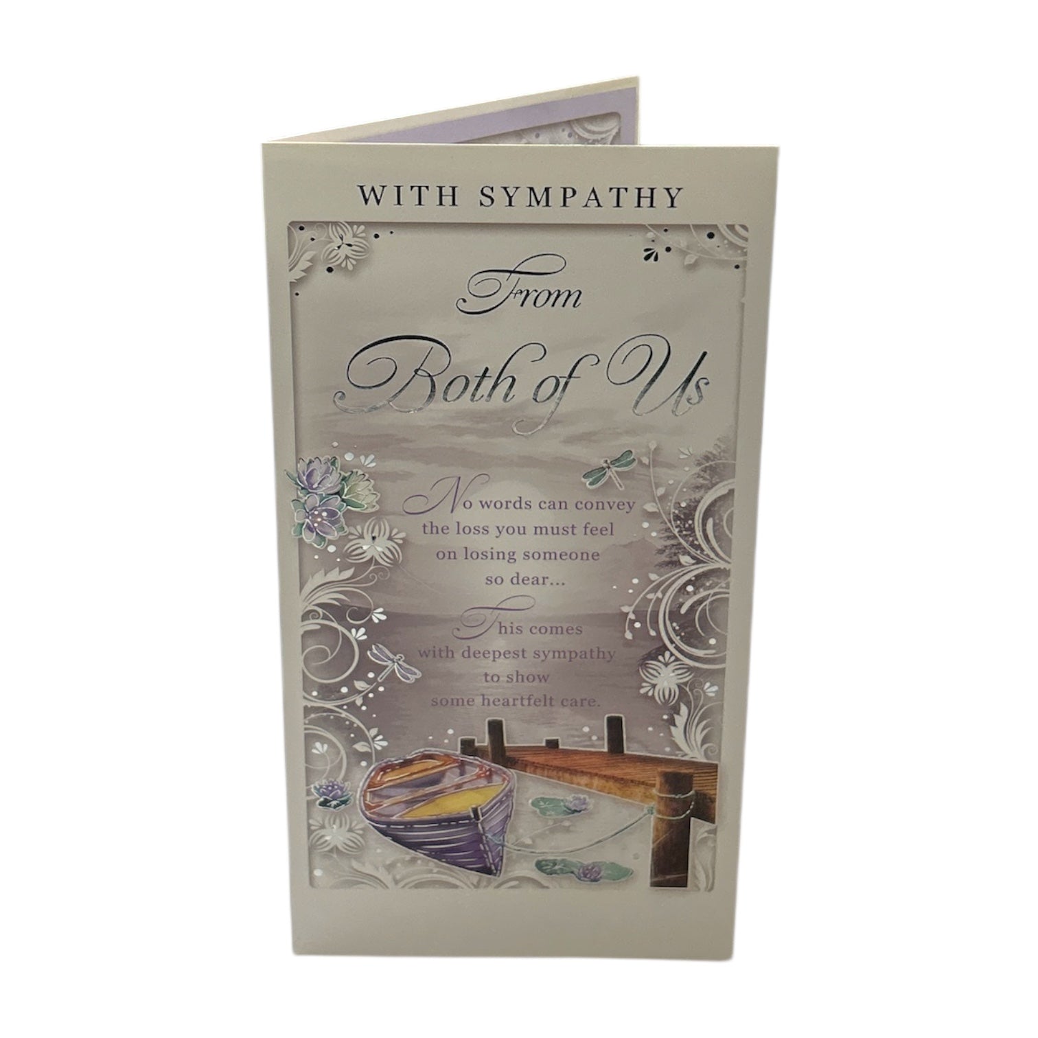 From Both of Us Dockside Design Sympathy Opacity Card– Choice Wholesale