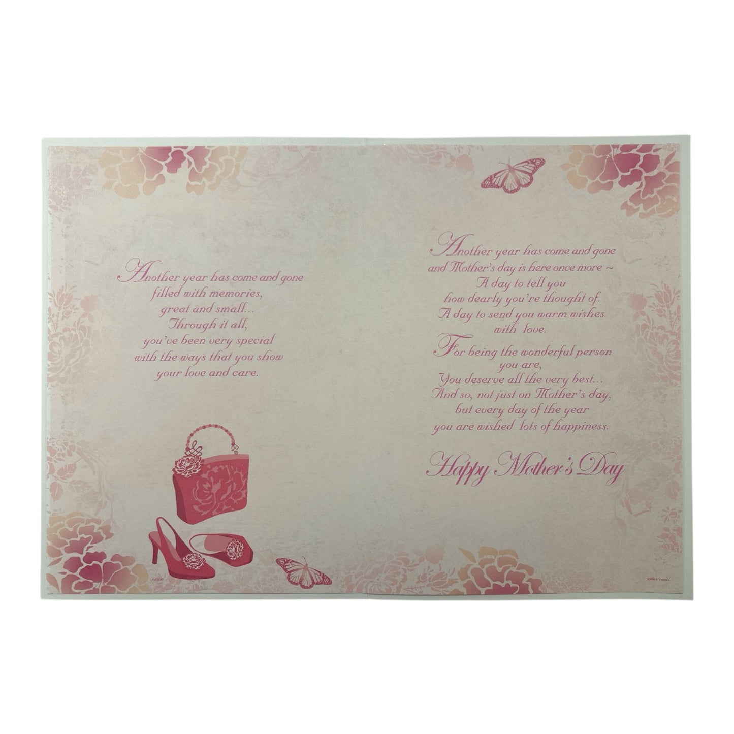 For Mum Stunning Pink Dress Mother's Day Card