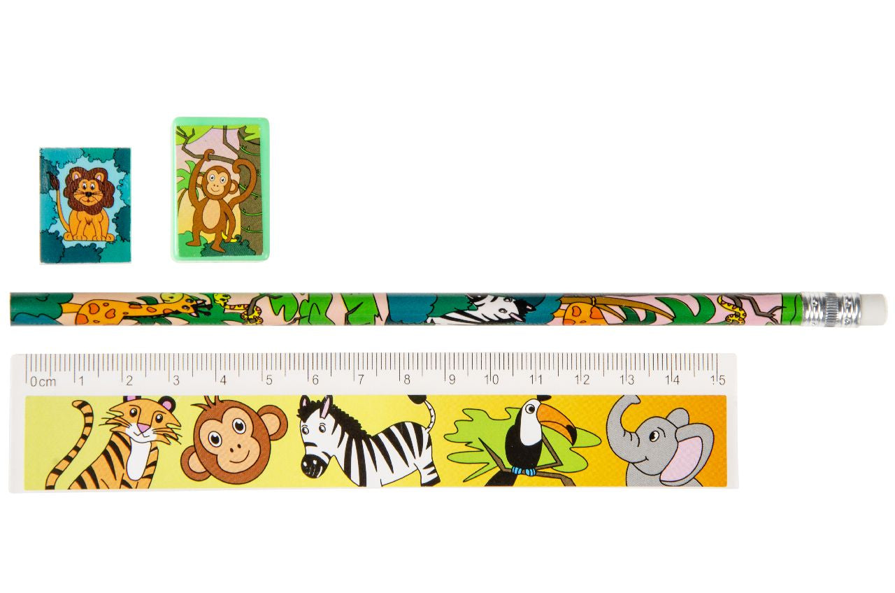 Wild Animals Design Stationery Set