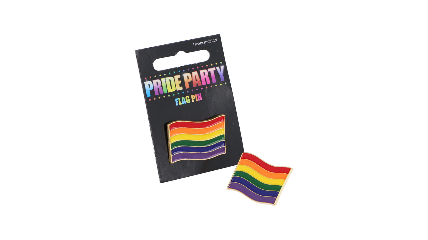Rainbow Pride Flag Metal Pin Badge